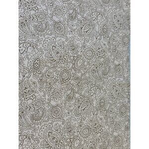 Paisley Pattern Beige Fabric Cotton Material 18x15" for Sewing & Craft Projects